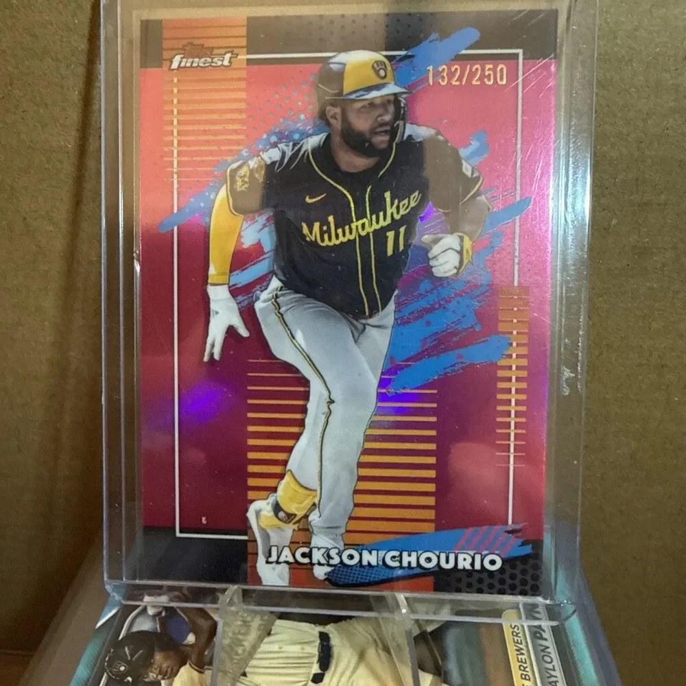 2026 Topps Finest Jackson Chourio - Uncommon Pink Refractor /250  Brewers